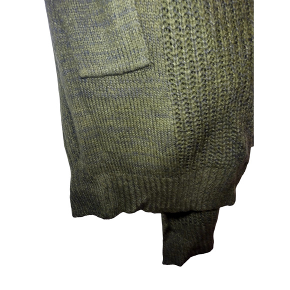 Derek Heart Womens Long Draped Sweater Blue & Green Size Medium - Picture 12 of 16